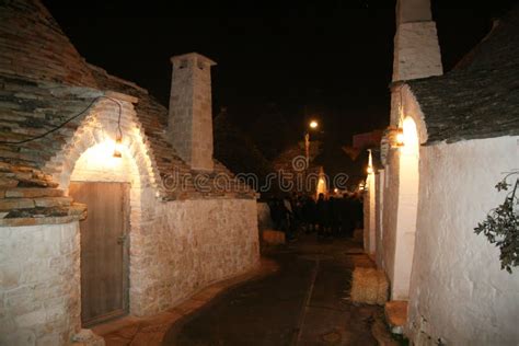 Trulli by night editorial photography. Image of strange - 38297322