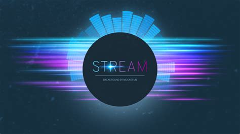 Cool Stream Background Template - MockoFUN