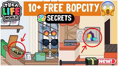 🤯All New 10+ Free Bopcity Secrets in Tocalifeworld | Toca Boca Secrets ...