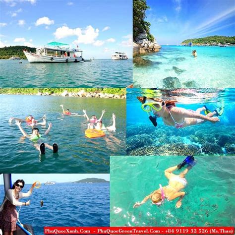 Visitors enjoy in fishing & snorkeling south Phu Quoc island tour