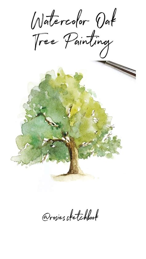 Watercolor Tree Painting - MyKingList.com | Tree watercolor painting ...