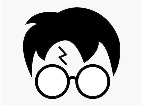 Harry Potter Glasses Hogwarts Silhouette Clipart At - Harry Potter Hair ...