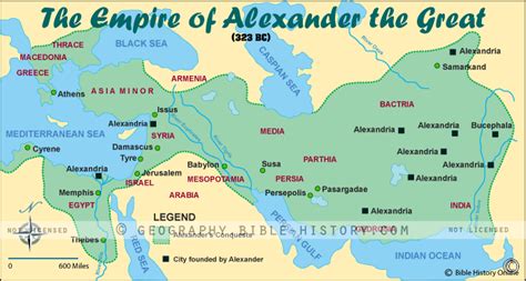 Alexander the Great's Empire - Color Map (72 DPI) 1-Year License ...