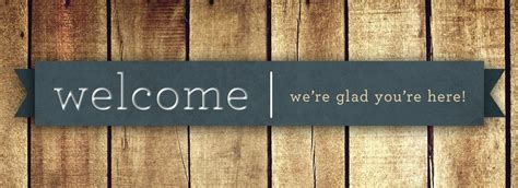 Welcome banner