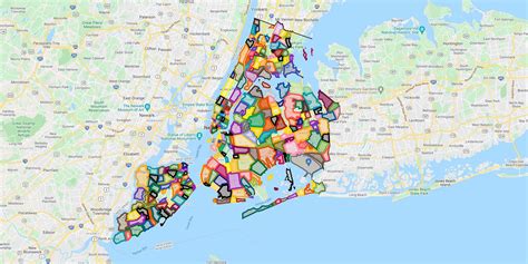 THIS is the ultimate NYC Neighborhood Map in 2024 with all borders ...