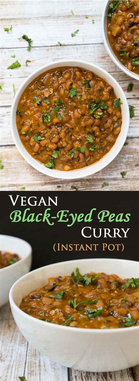 Vegan Black Eyed Peas Curry Recipe (Instant Pot Option) - Vegetarian ...