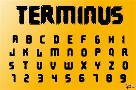 Terminus Font | Spork Thug Typography | FontSpace