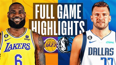 Dallas Mavericks vs. Los Angeles Lakers Full Game Highlights | Jan 12 ...