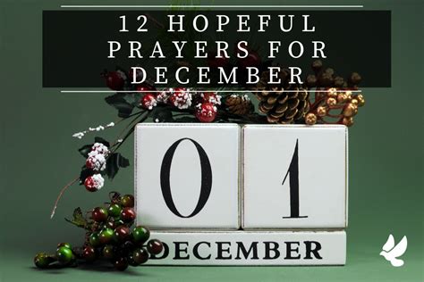 12 Hopeful Prayers For December - Grace and Prayers