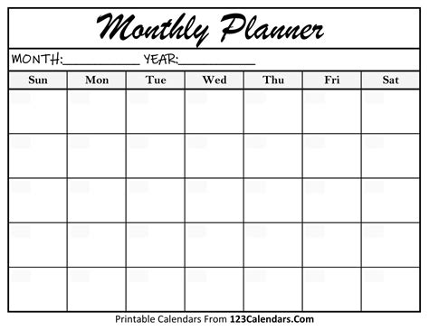 Monthly Printable Planner Printable Planner Planner Inserts - Bank2home.com