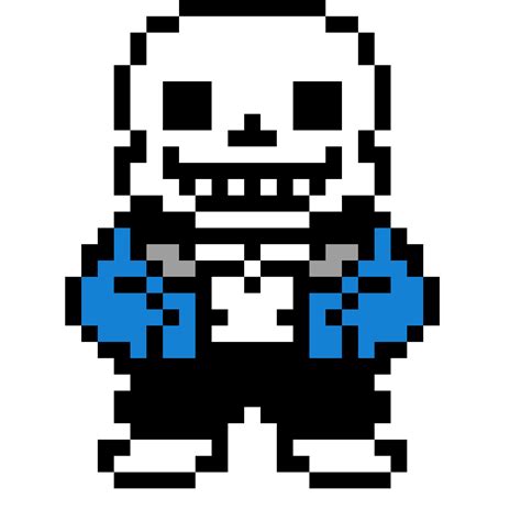 Pixilart - Sans Sprite - Undertale by Malmadork