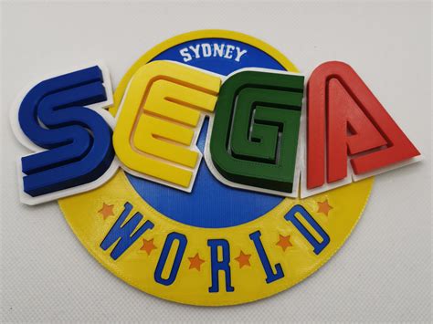 Sega World Sydney Logo by Offbeat Printing | Download free STL model ...