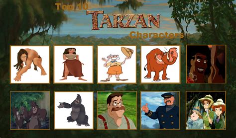 My Top 10 Tarzan Characters by jacobyel on DeviantArt