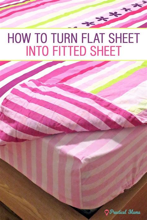 How to turn flat sheets into fitted sheets