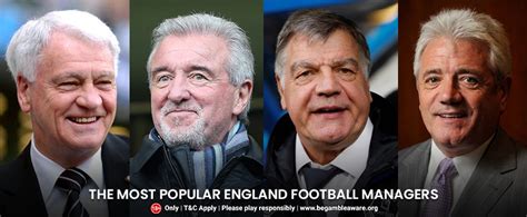 The Most Popular England Football Managers | news.britainbet.com