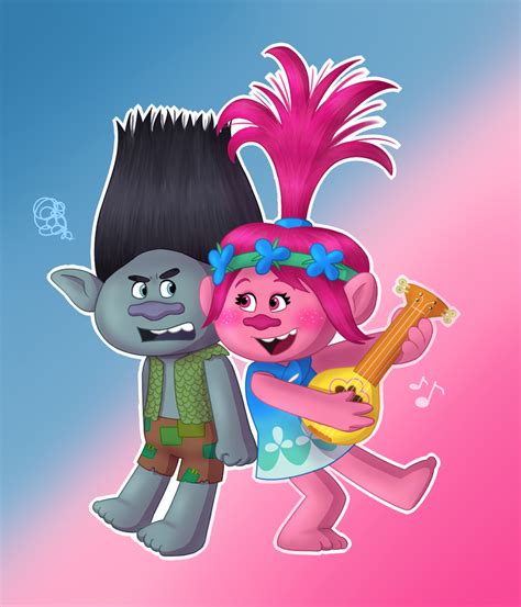 Trolls - Branch and Poppy by MaryThaCake on DeviantArt