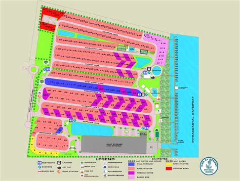 Park Map - North Myrtle Beach RV Resort and Dry Dock