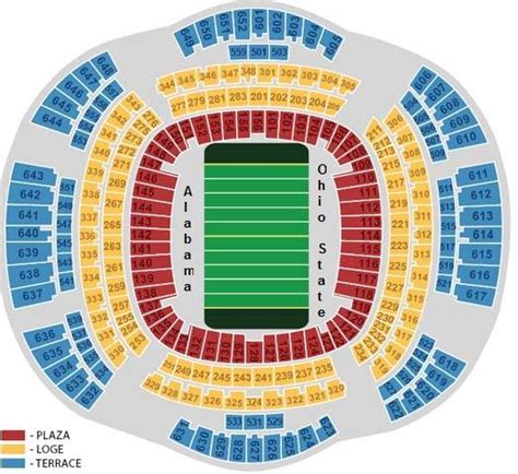 New orleans mercedes superdome seating chart