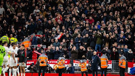 Gallery of Man Utd fans at Anfield for Liverpool Premier League game ...