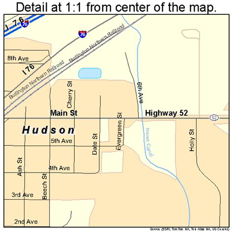 Hudson Colorado Street Map 0837820