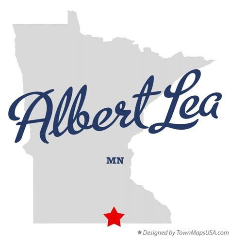 Map of Albert Lea, MN, Minnesota