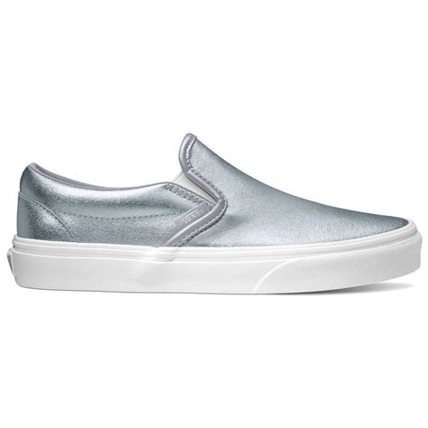 Vans Women's Classic Slip On Metallic Grey Casual Shoes - Sun & Ski Sports