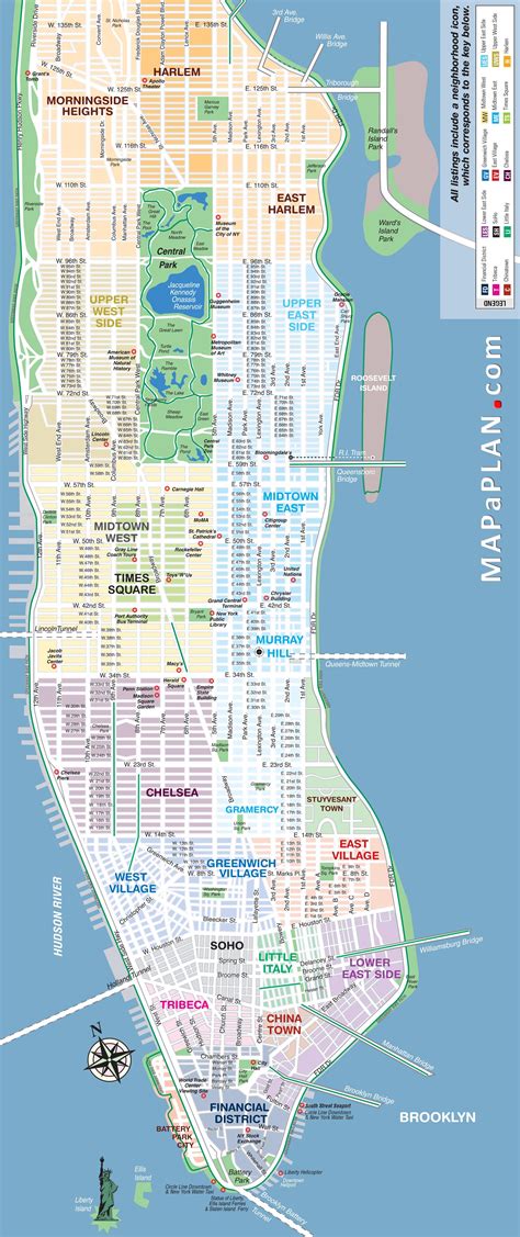 New York City Printable Map