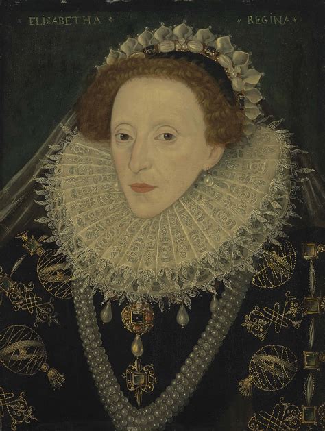 English School, circa 1580 , Portrait of Queen Elizabeth I (1533-1603 ...