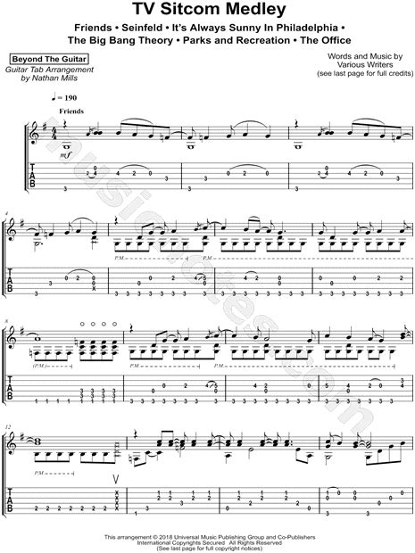 Friends Theme Song Guitar Tabs : Friends Theme Song Guitar Tab Page 1 ...