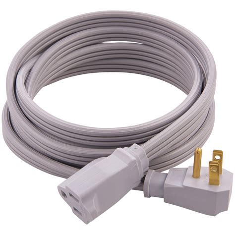 HyperTough Gray 9' Heavy Duty Indoor Extension Cord with 3 Prongs ...