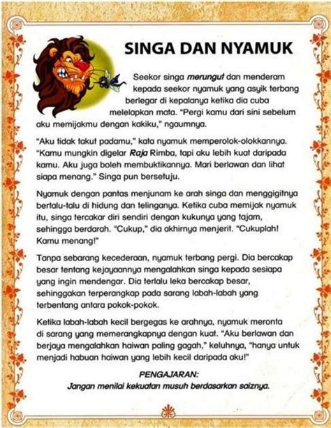 Cerita Pendek Kanak2 Malay Language Reading Passages Stories For Kids ...