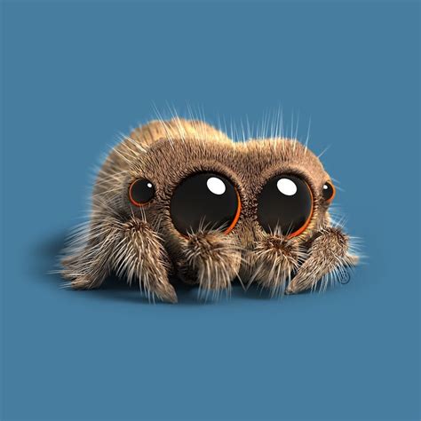 Lucas the spider is a 3d cartoon centered around a cute jumping spider ...