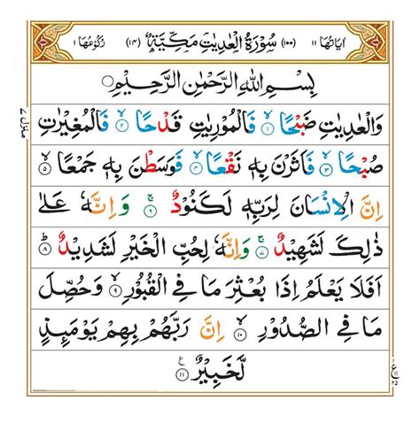 Surah Al Adiyat - Faiz e Islam