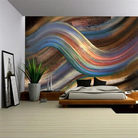 wall26 - Abstract Painting Showing a Symbolic Alternating Scenery ...