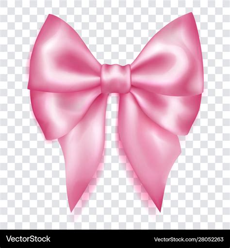 Big pink bow Royalty Free Vector Image - VectorStock