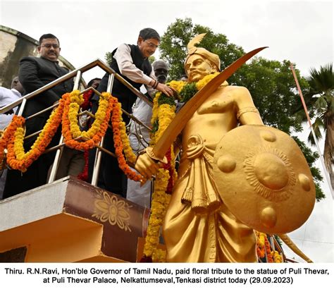 Hon’ble Governor of Tamil Nadu, paid floral tribute to the statue of ...