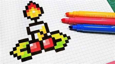 Christmas Pixel Art How To Draw Christmas Candle Pixelart Dibujos ...