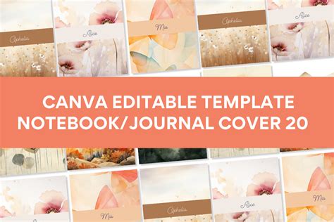 Canva Template Notebook/Journal Cover20 Graphic by Origin Designs PH ...