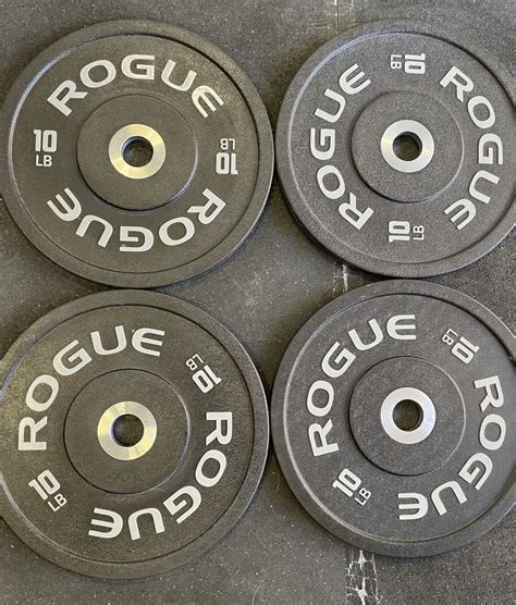 Rogue Fitness Urethane 10 LB bumper plates - CrossFit weights for Sale ...