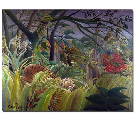 Tiger in the Jungle By Henri Rousseau Abstract Landscape Paintings ...