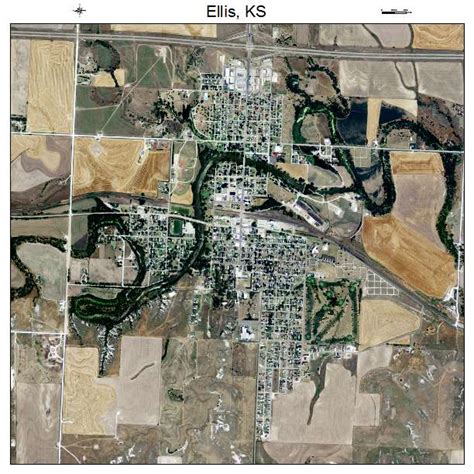 Aerial Photography Map of Ellis, KS Kansas