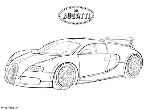 Bugatti 6 coloring page