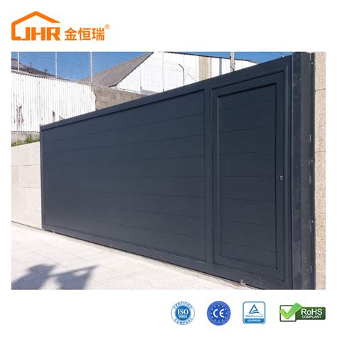 Modern Main Driveway Sliding Gate Design 3m Aluminum Gate Panel ...