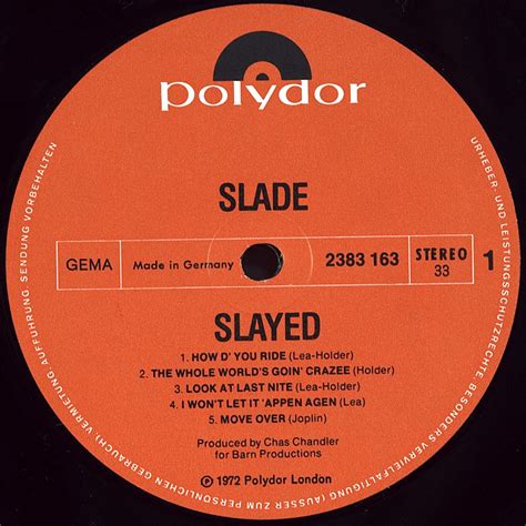 SLADE - SLAYED? - (LP) Vinyl record 12" - 6500 rub