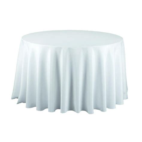 Round Polyester Tablecloth, 108-Inch, White - Walmart.com - Walmart.com