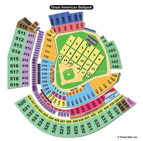 Great American Ball Park, Cincinnati OH - Seating Chart View