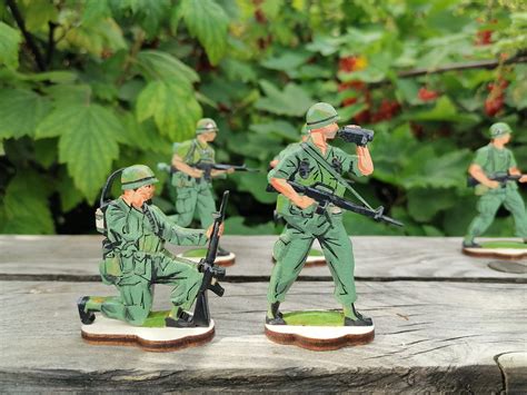 Wooden Soldiers Toy Set Soldiers Vietnam War American Army | Etsy