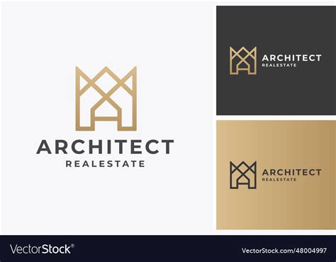 Logo architect Royalty Free Vector Image - VectorStock