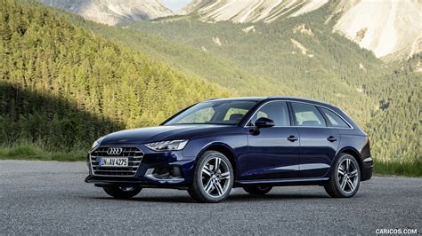 Audi A4 Avant | 2020MY (Color: Navarra Blue) | Front Three-Quarter