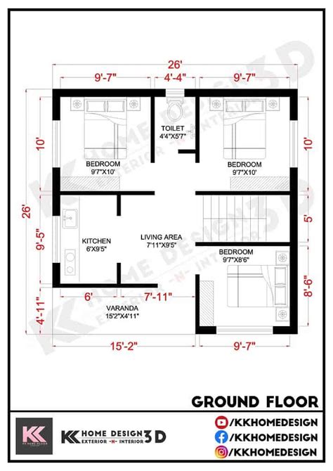 Small village house plans with 3 bedroom beautiful indian style home ...